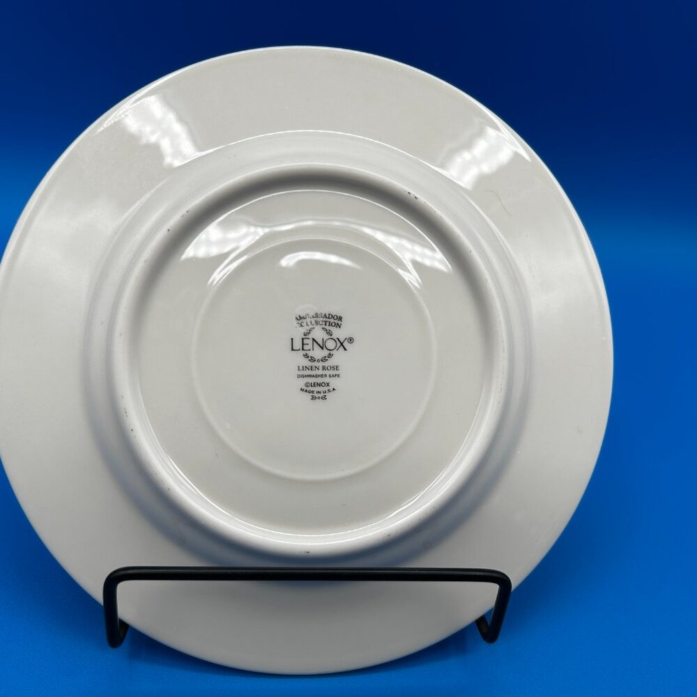 Lenox Ambassador Collection Linen Rose Bread and Butter Plates, 6 inch, Set of 7 - Picture 7 of 16